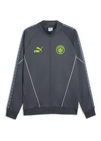Sweatjacke Puma "Manchester City KING Anthem Jacke Herren", Herren, Gr. M, galactic gray pro gr&uuml;n, Obermaterial: 37% Baumwolle, 63% Polyester; Taschenfutter: 100% Polyester; Rippe: 93% Polyester, 7% Elasthan; Besatz: 100% Polyester, Sweatjacken Sweatjacke