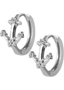 Adelia&acute;s Klappcreolen ADELIA ́S "Damen Ohrringe &ndash; Klappcreole aus 925 Silber", Damen, Gr. Damen, Silber 925 (Sterlingsilber), silber, Ohrringe Klappcreolen, Ideal als Geschenk zum Weihnachten