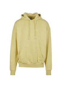 Kapuzenpullover DEF "DEF Herren DEF Roda Hoody", Herren, Gr. L, gelb, 80% Baumwolle, 20% Polyester, unifarben, normal, ohne Ausschnitt, Pullover Kapuzenpullover