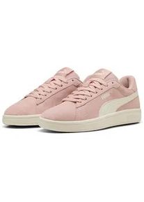 Sneaker Puma "SMASH 3.0", Damen, Gr. 38, rose quartz, warm wei&szlig;, Leder, unifarben, Schuhe Sneaker, klassische Tennissport-Silhouette, gepufferter Schuhkragen