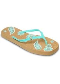 Sandale Roxy "Arizona Dreams", Damen, Gr. 9(40), oil gr&uuml;n, Obermaterial:Obermaterial: 98% Tr/ 2% Metallnieten, Futter: 100% Synthetik, Laufsohle: 100% Eva;, Schuhe Sandale