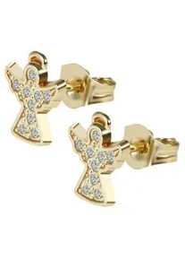 Adelia&acute;s Paar Ohrh&auml;nger ADELIA ́S "Damen Ohrringe &ndash; Ohrstecker aus 333 Gold mit Zirkonia", Damen, Gr. Damen, gold, Ohrringe, Ein Geschenk, das Freude macht