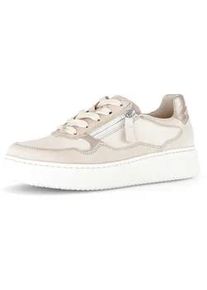 Sneaker Gabor "Sneaker low", Damen, Gr. 37,5, beige, Schuhe Sneaker