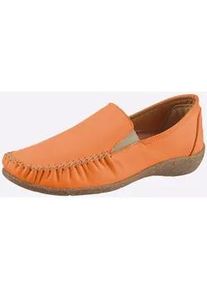 Slipper Loretta, Damen, Gr. 38, orange, Glattleder, Schuhe Slipper