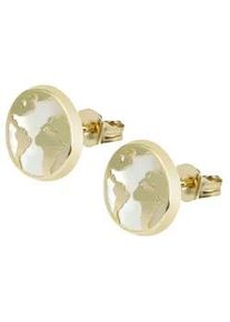 Adelia&acute;s Paar Ohrh&auml;nger ADELIA ́S "Damen Ohrringe &ndash; Ohrstecker aus 333 Gold mit Perlmutt", Damen, Gr. Damen, gold, Ohrringe, Ideal zum Verschenken &ndash; schlicht und stilvoll