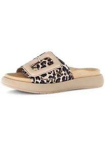 Pantolette Gabor "Pantolette", Damen, Gr. 43, beige, Schuhe Pantolette