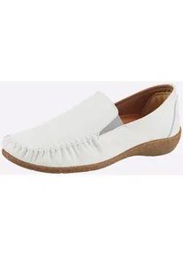 Slipper Loretta, Damen, Gr. 36, wei&szlig;, Glattleder, Schuhe Slipper