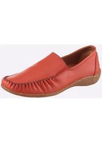 Slipper Loretta, Damen, Gr. 36, rot, Glattleder, Schuhe Slipper