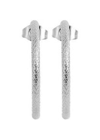 Adelia&acute;s Paar Creolen ADELIA ́S "Damen Ohrringe &ndash; Creole aus Edelstahl", Damen, Gr. Damen, Edelstahl, silber, Ohrringe, Ideal als Geschenk zum Weihnachten