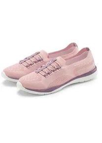 Sneaker Lascana "Slipper, Halbschuh, leichtes Meshmaterial", Damen, Gr. 43, ros&eacute;, lila, Obermaterial: 100% Textilmaterial. Decksohle: 100% Textilmaterial. Futter: 100% Textilmaterial. Laufsohle: 100% Synthetik, unifarben mit Farbeinsatz, Schuhe Sneaker, runde Schuhspitze, mit Gummizug, herausnehmbare Innensohle