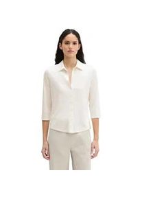 Marc O'Polo Blusenshirt MARC O'POLO "aus LENZINGTM ECOVEROTM", Damen, Gr. XL, wei&szlig; cotton, Obermaterial: 94% Viskose, 6% Elasthan, unifarben, regular fit, normaler Saum, Shirts Blusenshirt