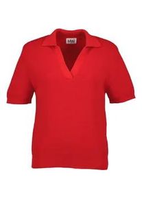 Strickpullover Blue Seven "Blue Seven Pullover kurzarm", Damen, Gr. 38, 3260, rot, 100% Baumwolle, normal, ohne Ausschnitt, Pullover Strickpullover