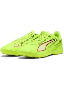Fu&szlig;ballschuh Puma "ULTRA 6 PLAY TT", Herren, Gr. 45, gelb alert, Puma schwarz, glowing rot, lime squeeze, Synthetik, Schuhe Fu&szlig;ballschuh, f&uuml;r synthetische Hartpl&auml;tze, mit Schn&uuml;rung, mit Textil-Innenmaterial