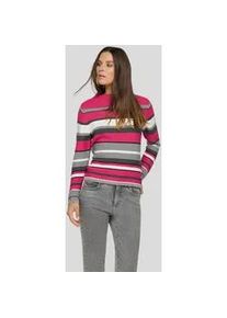 Strickpullover Rabe "Pullover", Damen, Gr. 46, pink, 50%Baumwolle, 50%Polyacryl, geringelt, gerader Abschluss, Pullover Strickpullover