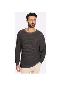 Rundhalspullover Marco Donati "Pullover", Herren, Gr. 54, graphit, grau, 50% Baumwolle, 50% Polyacryl, Pullover Rundhalspullover