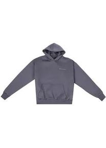 Kapuzenpullover DROPSIZE "Dropsize HEAVY OVERSIZE EAGLE HOODIE", Herren, Gr. XS, steel grau, 70% Baumwolle, 30% Polyester, mehrfarbig, oversize, ohne Ausschnitt, Pullover Kapuzenpullover