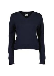 Strickpullover Blue Seven "Blue Seven Pullover", Damen, Gr. 38, 5950, nachtblau, 100% Baumwolle, normal, V-Ausschnitt, Pullover Strickpullover