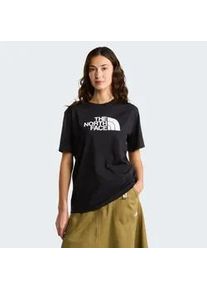 T-Shirt The North Face "W EVOLUTION HALF DOME RELAXED SHORT SLEE", Damen, Gr. XS, tnf schwarz, tnf wei&szlig;, Obermaterial: 100% Baumwolle, Shirts T-Shirt, f&uuml;r sportliche Aktivit&auml;ten und Outdoor-Abenteuer, Kurzarmdesign