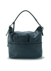 Henkeltasche Harpa, Damen, Gr. B/H/T: 15cm x 31cm x 44cm, dunkelblau, Lederimitat, unifarben, Taschen, mit abnehmbarem Kosmetikt&auml;schchen