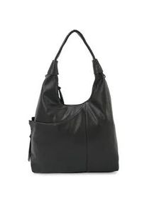 Schultertasche Harpa "COVE", Herren, Gr. B/H/T: 43cm x 30cm x 43cm, schwarz, Polyurethan (PU), unifarben, Taschen Schultertasche, mit seitlichen Eingriffen