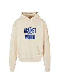 Mister Tee Kapuzensweatshirt MISTERTEE "MisterTee Tupac Me against the World Ultra Heavy Oversize Hoodie", Herren, Gr. XS, sand, 100% Baumwolle, bedruckt, Sweatshirts