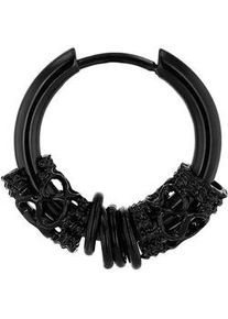 Adelia&acute;s Paar Ohrh&auml;nger ADELIA ́S "Unisex Ohrringe aus Edelstahl", Damen, Gr. Unisex, Edelstahl, schwarz, Ohrringe, Zum Verschenken &ndash; passend f&uuml;r viele Anl&auml;sse