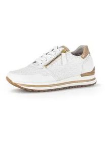 Sneaker Gabor "Sneaker low", Damen, Gr. 37,5, wei&szlig;, Schuhe Sneaker