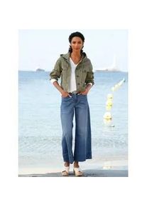 Jeansblazer Heine "Jeans-Jacke", Herren, Gr. 36, khaki, 63% Baumwolle, 35% Lyocell, 2% Elasthan, Blazer