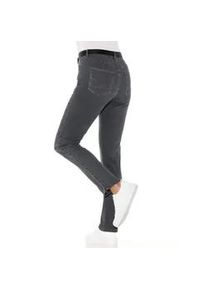 Bequeme Jeans, Damen, Gr. 24, Kurzgr&ouml;&szlig;en, schwarz (anthrazit, grau, denim), 99% Baumwolle, 1% Elasthan, unifarben, lang, Jeans
