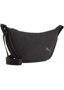 Handtasche Puma "HER 3L Halbrunde Tasche Damen", Damen, Gr. B/H/T: 33cm x 17cm x 10cm onesize, schwarz, Taschen Handtasche