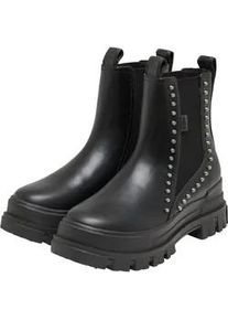 Stiefel Buffalo "Buffalo ASPHA CHELSEA STUD - VEGAN NAPPA", Damen, Gr. 39, schwarz, Polyurethan, unifarben, Schuhe Stiefel