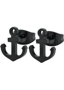 Adelia&acute;s Paar Ohrh&auml;nger ADELIA ́S "Unisex Ohrringe &ndash; Ohrstecker aus Edelstahl", Damen, Gr. Unisex, Edelstahl, schwarz, Ohrringe, Ideal als Geschenk f&uuml;r besondere Anl&auml;sse