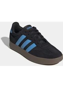 Sneaker Adidas SPORTSWEAR "BARREDA", Herren, Gr. 41, core schwarz, lucid aquamarine, gum5, Leder, Synthetik, Schuhe Sneaker, inspiriert vom Design des Adidas handball spezial