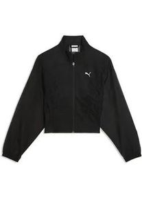 Trainingsjacke Puma "Dare To Oversized Gewebte Jacke Damen", Damen, Gr. XL, schwarz, Obermaterial: 100% Nylon; Rippe: 98% Polyester, 2% Elasthan, Jacken Trainingsjacke