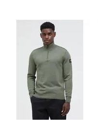 Troyer CMPD, Herren, Gr. M, sage, Strick, Material: 100% Baumwolle, unifarben, regular fit normal, hoch geschlossener Ausschnitt, eingesetzt Rippb&uuml;ndchen, Pullover Troyer, aus Baumwolle