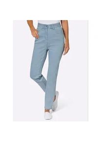 Bequeme Jeans Classic Basics, Damen, Gr. 42, Normalgr&ouml;&szlig;en, blau, bleached, 81% Baumwolle, 17% Polyester, 2% Elasthan, unifarben, Jeans