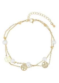 Adelia&acute;s Fu&szlig;kette ADELIA ́S "Damen Fu&szlig;kettchen &ndash; Lebensbaum aus Edelstahl", gold, Fu&szlig;ketten, Damen, Edelstahl, Sch&ouml;ne Geschenkidee zum Muttertag