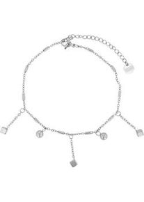 Adelia&acute;s Fu&szlig;kette ADELIA ́S "Damen Fu&szlig;kettchen &ndash; aus Edelstahl", silber, Fu&szlig;ketten, Damen, Edelstahl, Ideal als Geschenk zum Jubil&auml;um