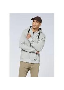Sweatjacke Chiemsee, Herren, Gr. M (48/50), grau (neutral gray melange), 90% Baumwolle, 10% Viskose, meliert, Sweatjacken Sweatjacke