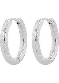 Adelia&acute;s Paar Creolen ADELIA ́S "Damen Ohrringe &ndash; Creole aus Edelstahl", Damen, Gr. Damen, Edelstahl, silber, Ohrringe, Ein Geschenk, das Freude macht