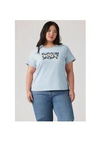 Levi's T-Shirt LEVI'S PLUS "PL PERFECT TEE", Damen, Gr. XL (46/48), plus p2 bw floral fill country air, Single Jersey, Obermaterial: 100% Baumwolle, Shirts T-Shirt