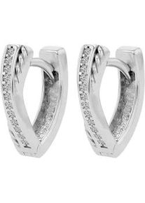 Adelia&acute;s Klappcreolen ADELIA ́S "Damen Ohrringe &ndash; Klappcreole aus 925 Silber", Damen, Gr. Damen, Silber 925 (Sterlingsilber), silber, Ohrringe Klappcreolen, Ein Geschenk, das Freude macht