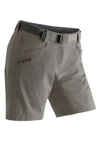 Funktionsshorts Maier Sports "Lulaka Shorts", Damen, Gr. 38, Normalgr&ouml;&szlig;en, braun (dunkelbraun), 90% Polyamid, 10% Elasthan, Hosen, Damen Shorts, kurze Wanderhose, Outdoorhose mit 4 Taschen, Regular Fit