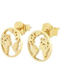 Adelia&acute;s Paar Ohrh&auml;nger ADELIA ́S "Damen Ohrringe &ndash; Ohrstecker Unendlichkeitszeichen aus 925 Silber", Damen, Gr. Damen, Silber 925 (Sterlingsilber), gold, Ohrringe, Ein stilvolles Geschenk f&uuml;r besondere Momente