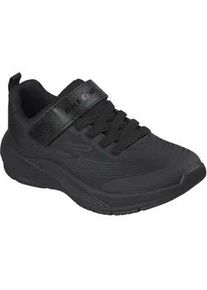 Sneaker Skechers "MICROSPEC ADVANCE", Damen, Gr. 33, schwarz, Lederimitat, Textil, unifarben, Schuhe Sneaker, Klettschuh in cooler Farbkombination, Gr&ouml;&szlig;enschablone zum Download