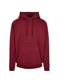 Rundhalspullover Urban Classics "Urban Classics Herren Blank Hoody", Herren, Gr. XL, burgundy, 65% Baumwolle, 35% Polyester, unifarben, loose fit, ohne Ausschnitt, Pullover Rundhalspullover