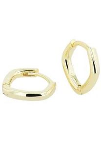 Adelia&acute;s Klappcreolen ADELIA ́S "Damen Ohrringe &ndash; Klappcreole aus 925 Silber", Damen, Gr. Damen, Silber 925 (Sterlingsilber), gold, Ohrringe Klappcreolen, Sch&ouml;ne Geschenkidee zum einfach so