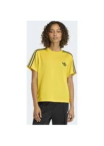 T-Shirt Adidas ORIGINALS "FIREBIRD", Damen, Gr. L, eqt gelb, schwarz, sanftes wei&szlig;, Obermaterial: 100% Polyester, Rundhals, Shirts T-Shirt