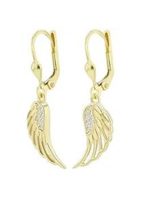 Adelia&acute;s Paar Ohrh&auml;nger ADELIA ́S "Damen Ohrringe &ndash; Ohrh&auml;nger Fl&uuml;gel aus 925 Silber mit Zirkonia", Damen, Gr. Damen, Silber 925 (Sterlingsilber), silber, Ohrringe, Zum Verschenken an Menschen, die Ihnen am Herzen liegen