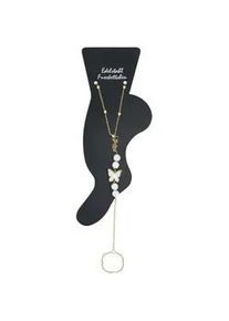 Adelia&acute;s Fu&szlig;kette ADELIA ́S "Damen Fu&szlig;kettchen &ndash; aus Edelstahl", gold, Fu&szlig;ketten, Damen, Edelstahl, Perfekt als Geschenk f&uuml;r besondere Menschen